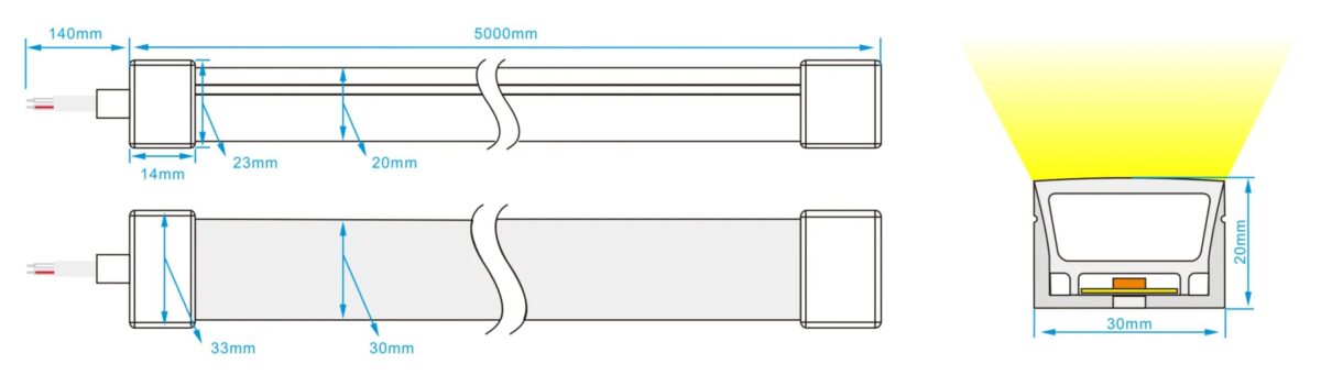 Top bend 3020 led neon light - Image 7